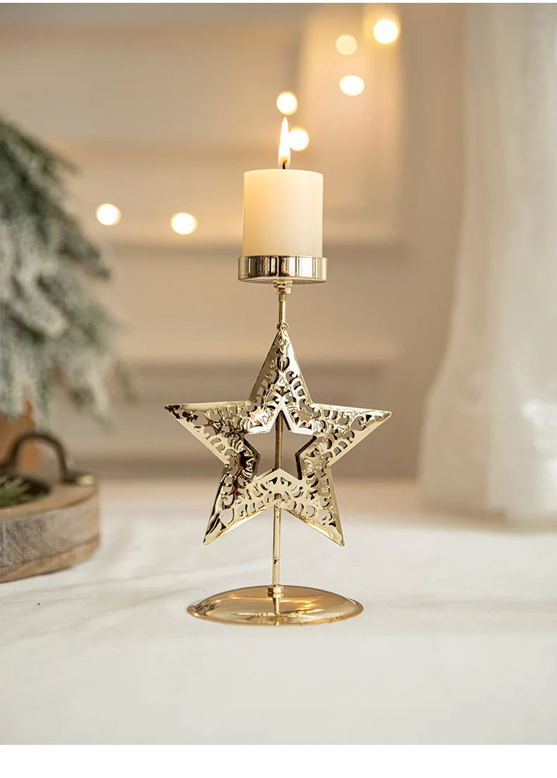 Christmas Golden Wrought Iron