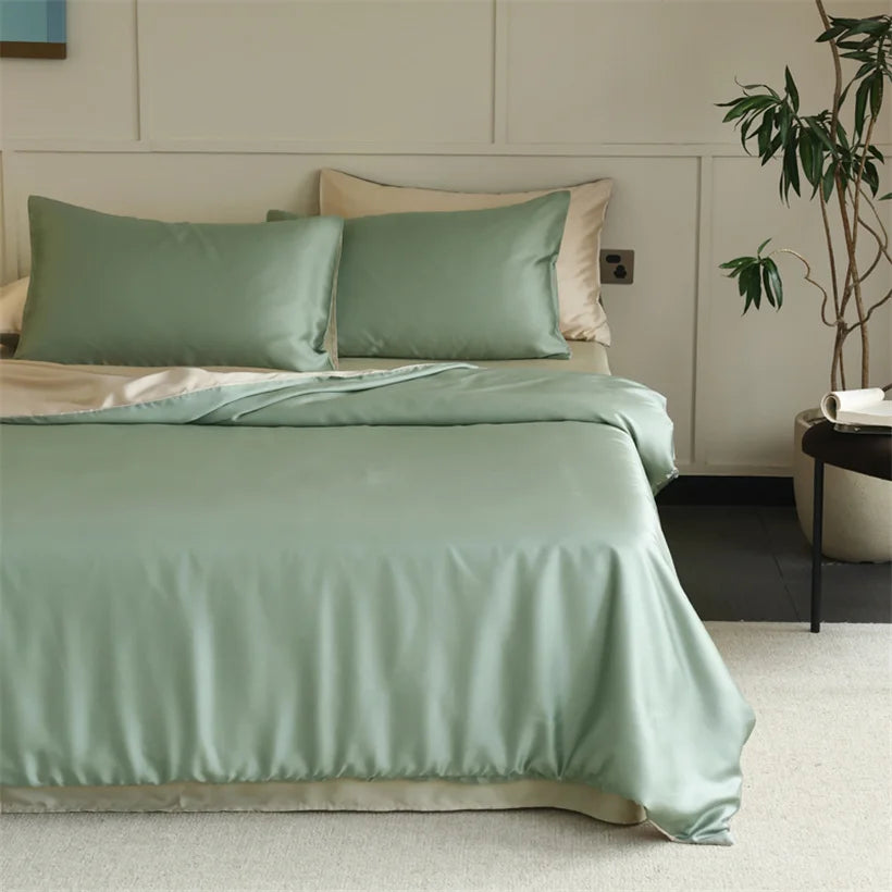 Mulberry Silk Bedding Set Luxury Natural 100% Silk Duvet Cover Set