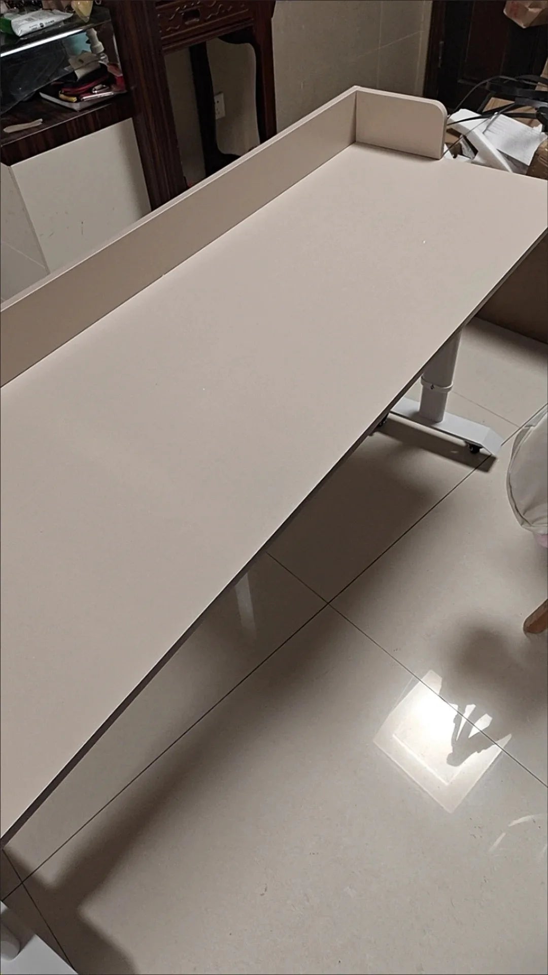 Adjustable Overbed Laptop Desk with Wheels