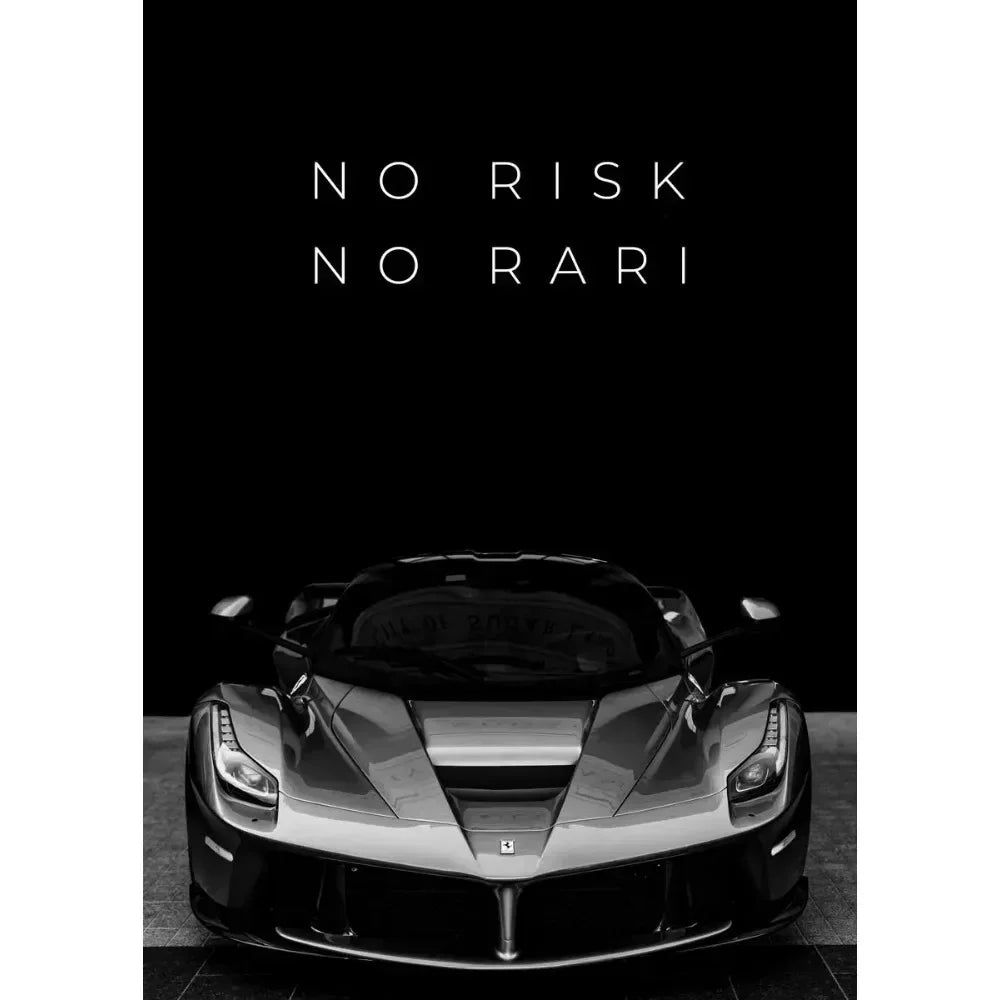 Chase Your Dreams Luxury Super Sports Cars Posters Print on Canvas