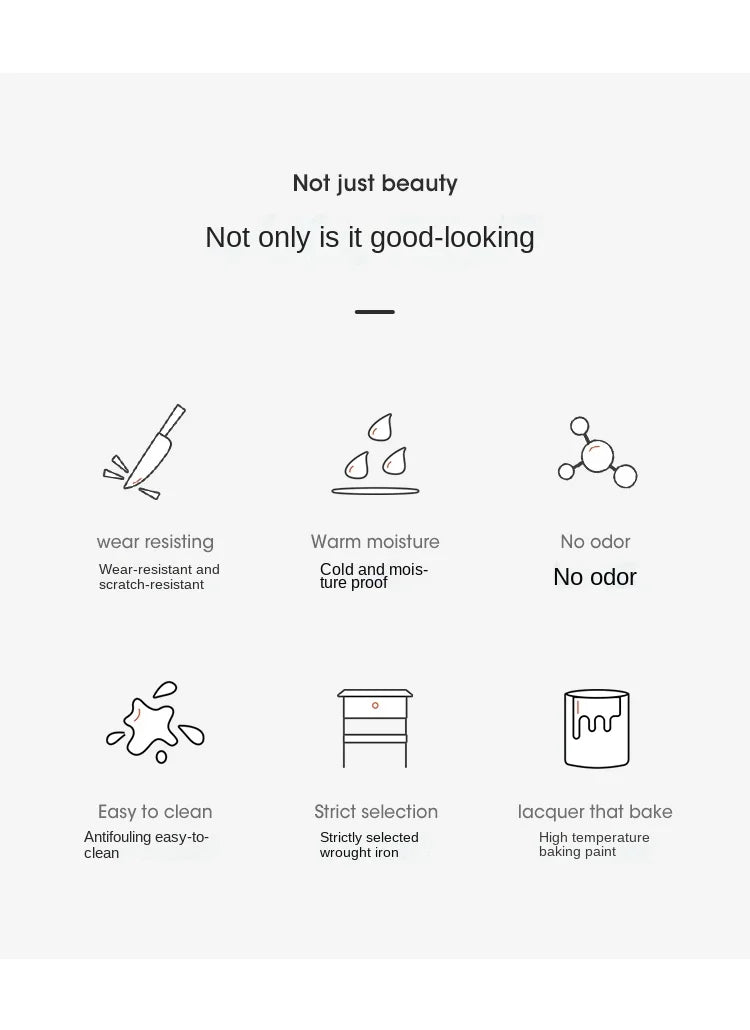 FULLOVE Nordic Style Bedside Tables