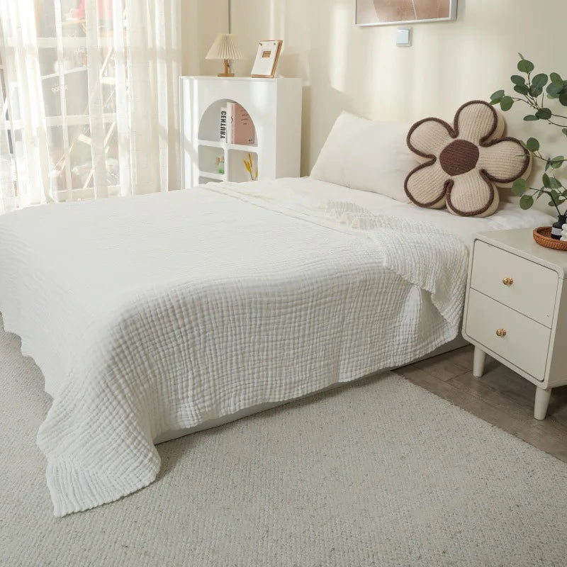 150X200cm Large Size Baby Blanket Cotton Gauze 6layer Muslin Blankets