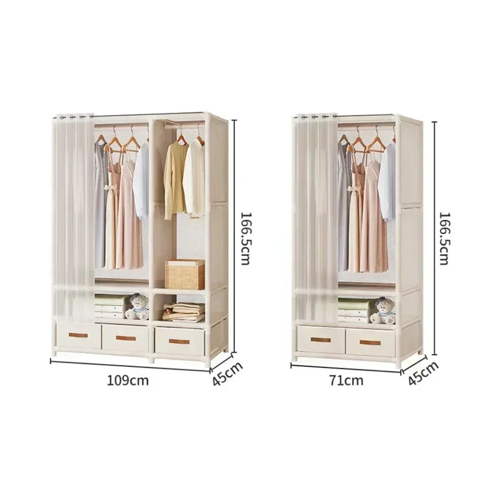 Wardrobe for HomeUse Bedroom Simple and LargeCapacityFabric Cabinet