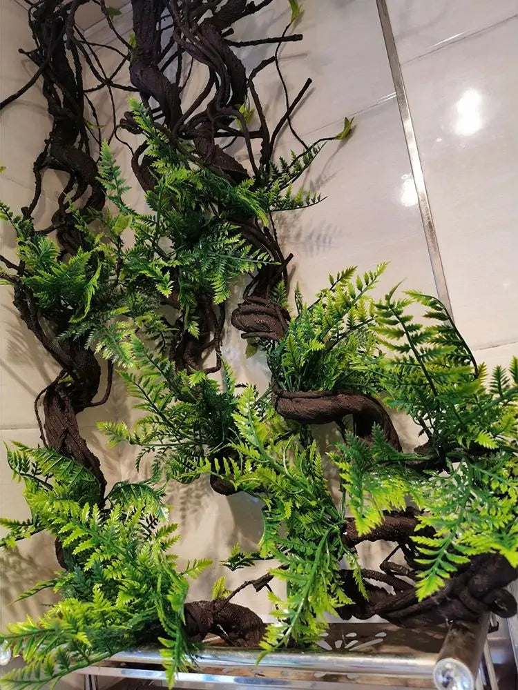 1.75 Meter Artificial Vine Green Leaf Simulation Rose Rattan Plant