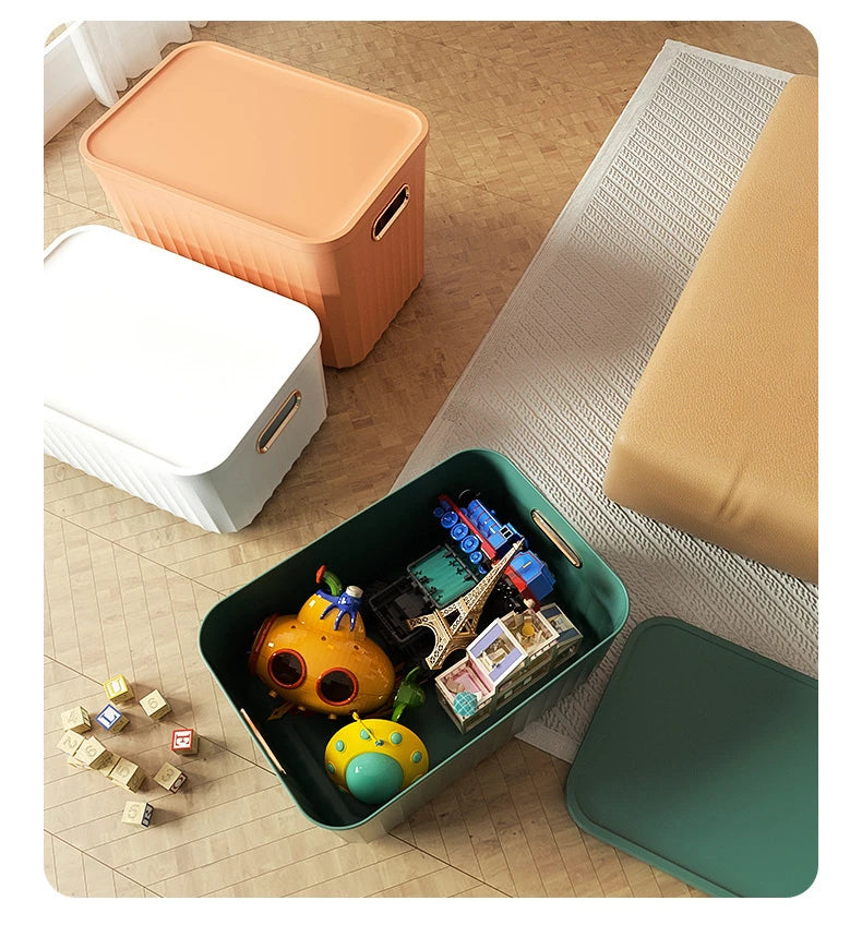 Sundries Storage Boxes with Lid Light Luxury Snacks Toys Storage