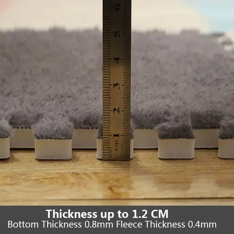 30x30cm Plush Puzzle Foam Floor Mat Creative Fashion Carpet