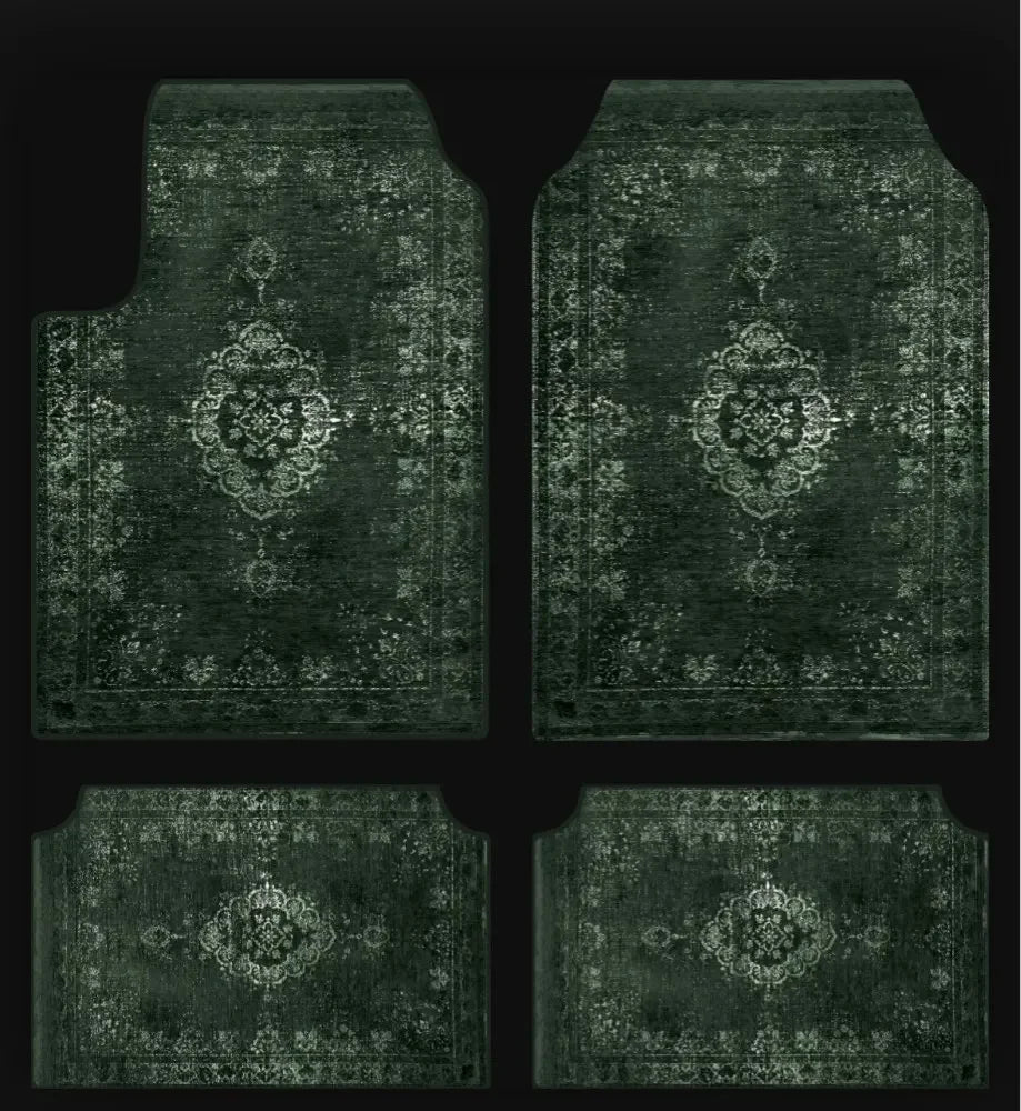 Set of Bohemian Style Floor Mat Universal Size Car Foot Mat