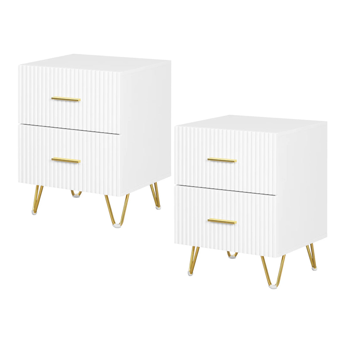 WOLTU Bedside Table Bedside Cabinet 2 Drawers Nightstand