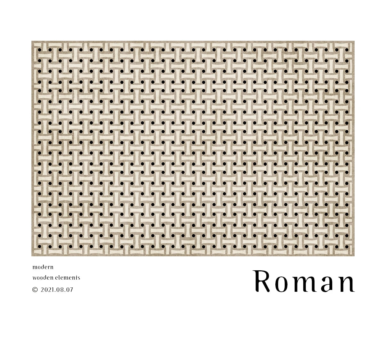 French Retro Rugs for Bedroom Checkerboard Living Room Decoration