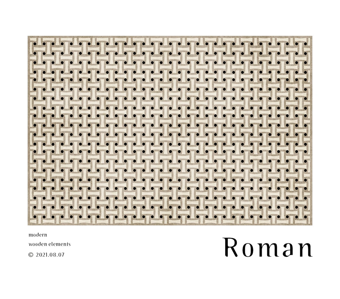 French Retro Rugs for Bedroom Checkerboard Living Room Decoration