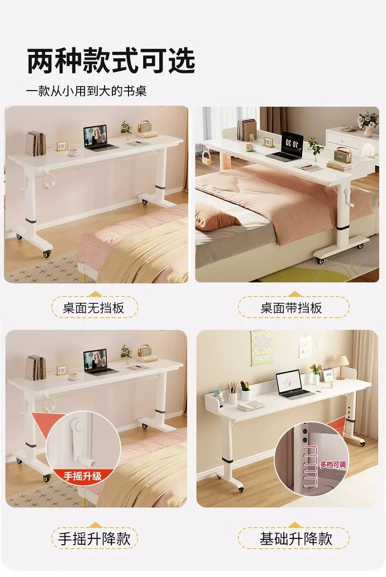Adjustable Overbed Laptop Desk with Wheels