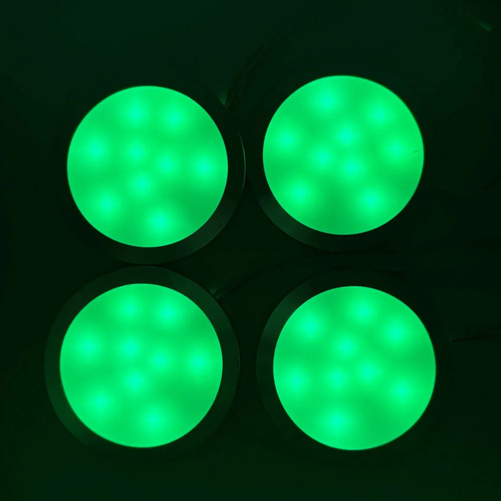 DC12V Tuya WIFI RGB LED Under Cabinet Light Dimmable Puck Light Festival