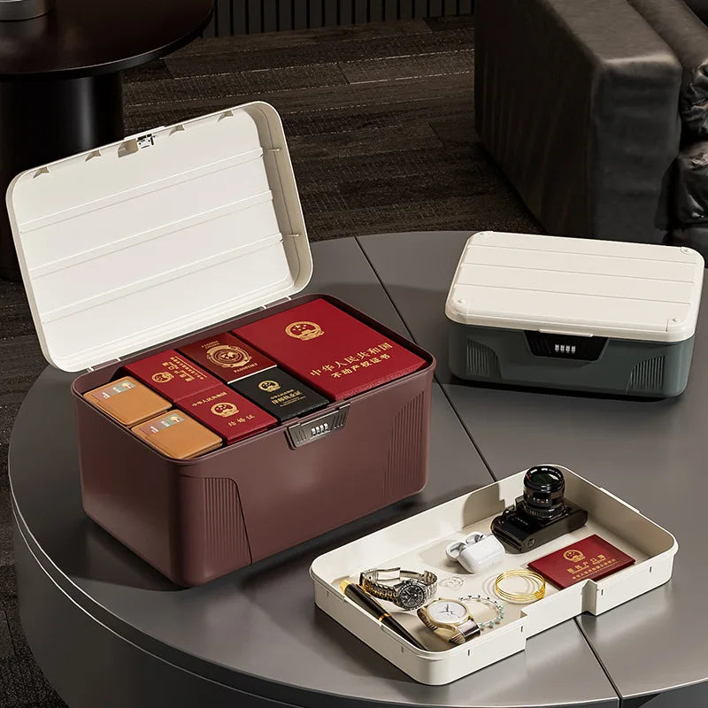 Digital Password Lock Safe Box Passport Medicine Portable Organizer