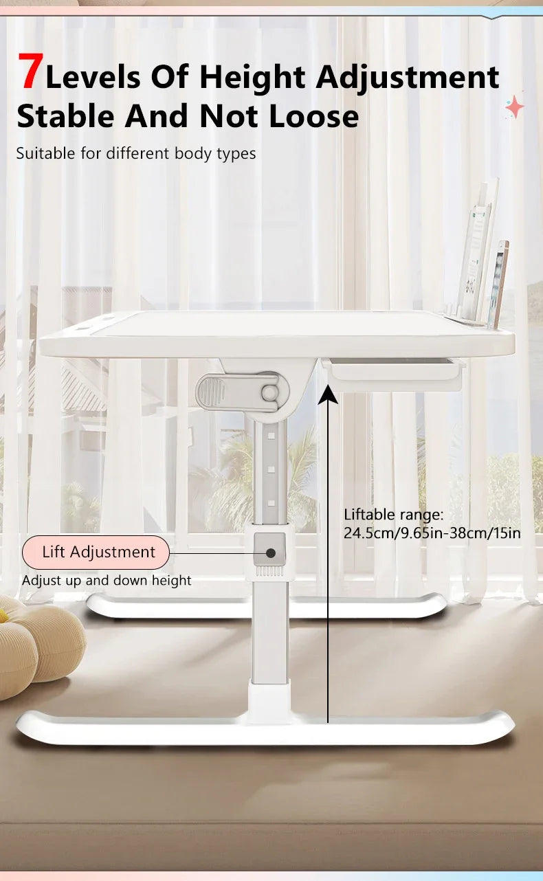 Laptop Desk Foldable Bed Table Adjustable Computer Desk