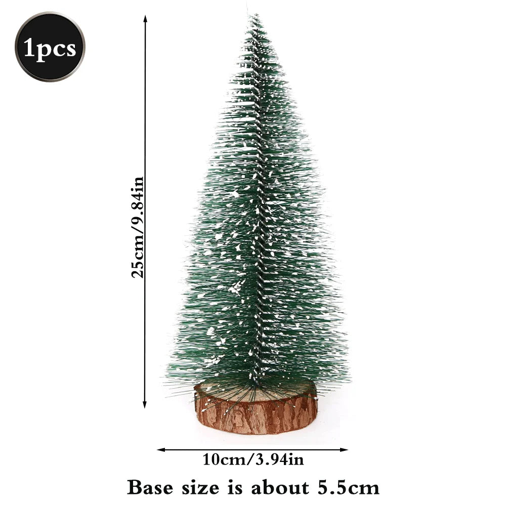Mini Christmas Tree Bottle Brush Tree Artificial Green Christmas
