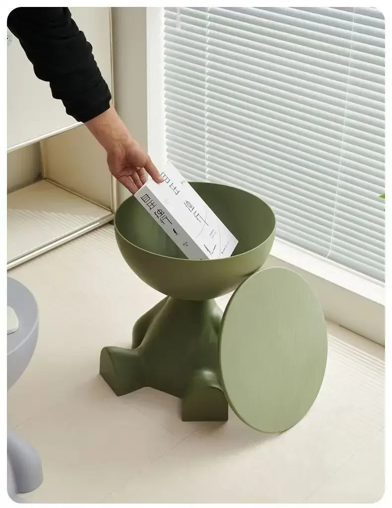 Light Luxury Cartoon Sofa Edge Table Creative Flat Head Coffee Table