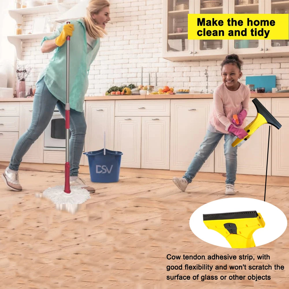 Rechargeable 2-in-1 Window Vacuum Cleaner Set Window