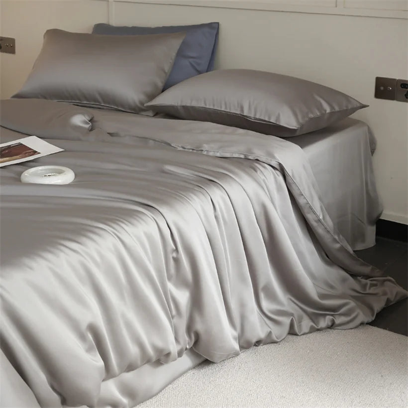 Mulberry Silk Bedding Set Luxury Natural 100% Silk Duvet Cover Set