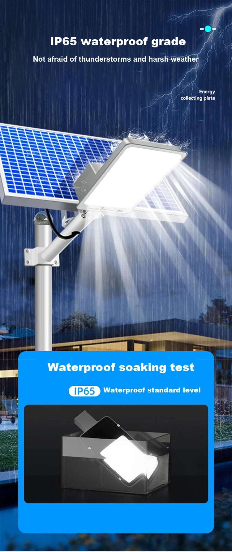 250W led solar light Outdoor garden Waterproof Solar street Light