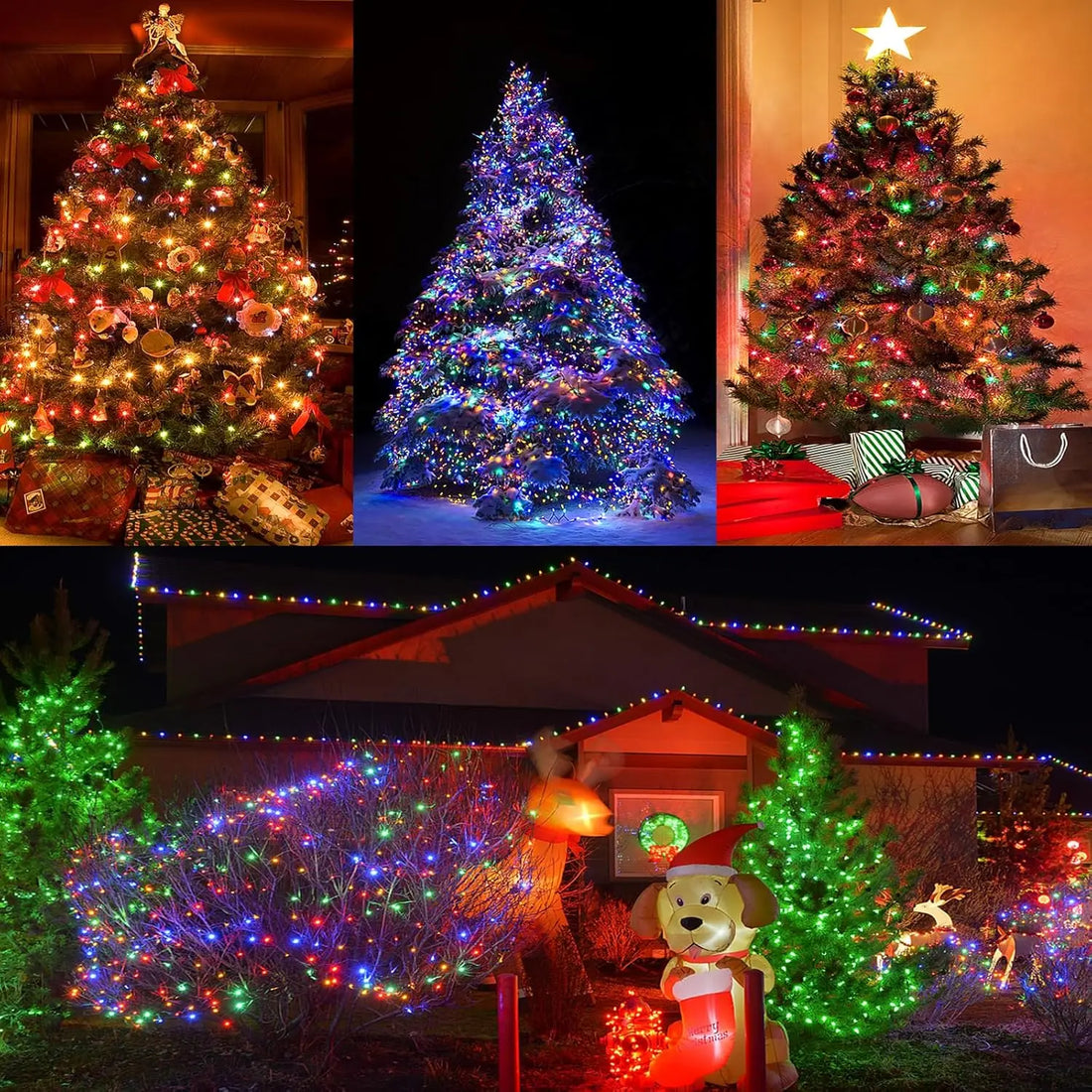 LED Firecracker String Lights 30-75M Garland Fairy Lights EU/US