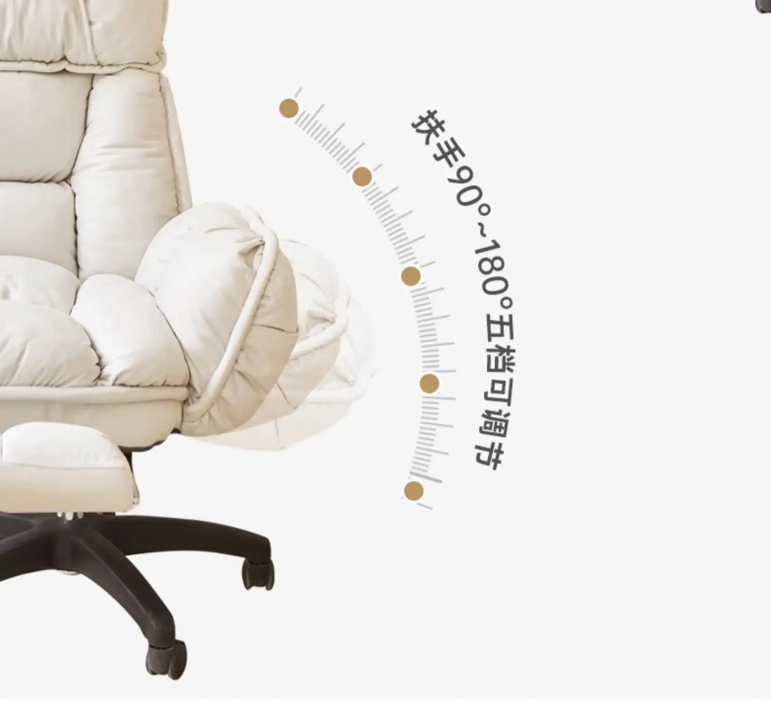 Footrest Wheels Office Chair Kids Velvet