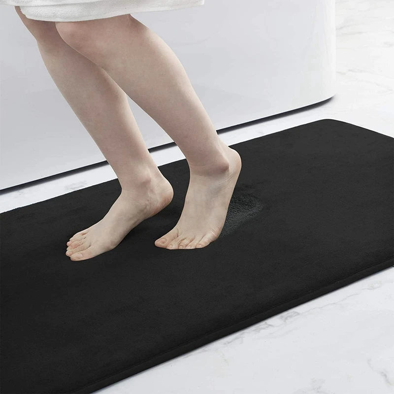 Homaxy Super Absorbent Bath Mat Memory Foam Carpet Non-Slip