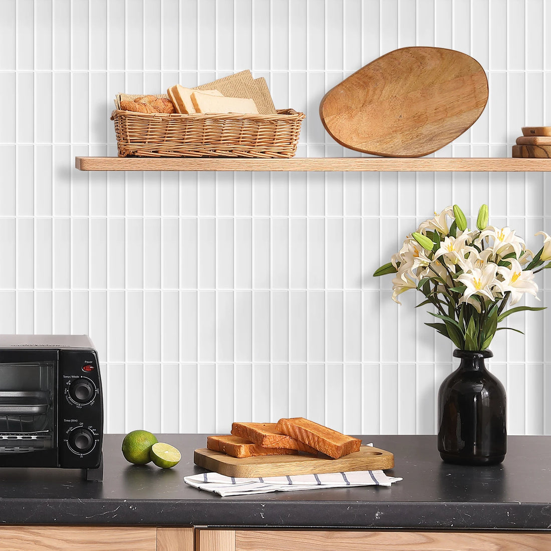 10 PCS Waterproof and Anti-oil Stick-On Tiles