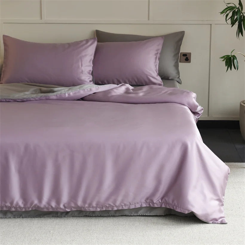 Mulberry Silk Bedding Set Luxury Natural 100% Silk Duvet Cover Set