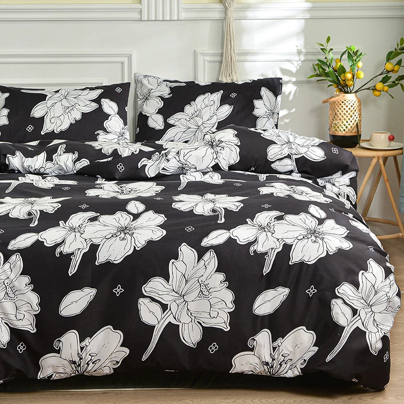 Black Marble Duvet Cover Sets Single/Queen/King Comforter