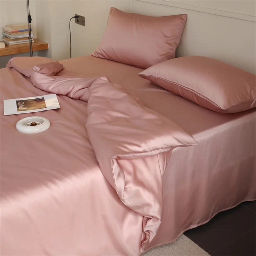 Mulberry Silk Bedding Set Luxury Natural 100% Silk Duvet Cover Set