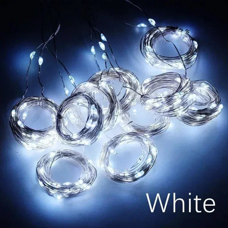 3M LED Curtain String Lights Fairy Decoration USB Holiday