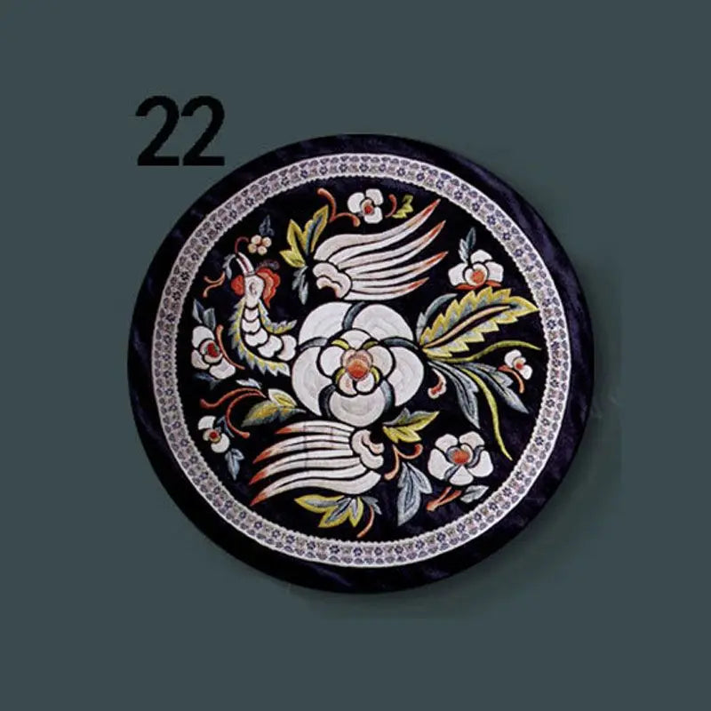 6-8inch Chinese Style Ceramic Plate with Dragon Phoenix