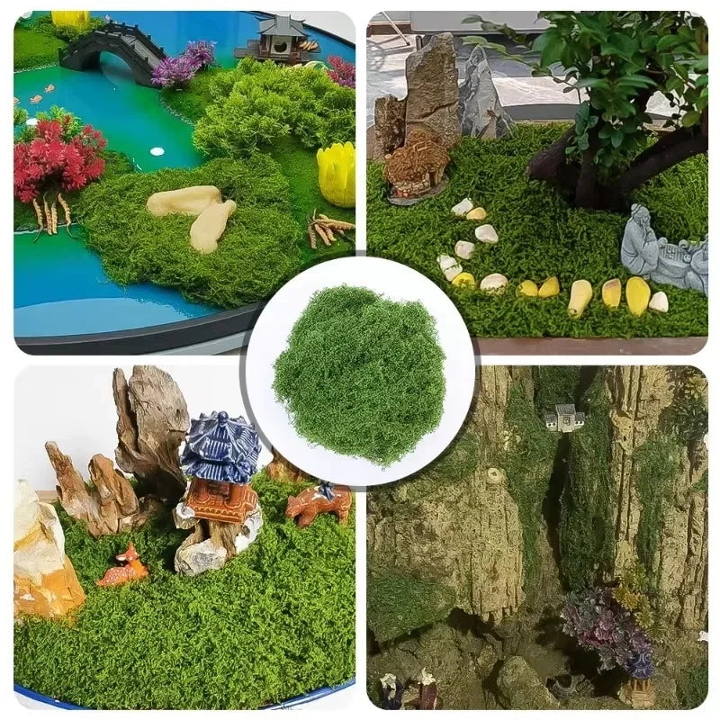 500/30G Eternal Artificial Green Moss Lawn Mini Landscape Fake Grass
