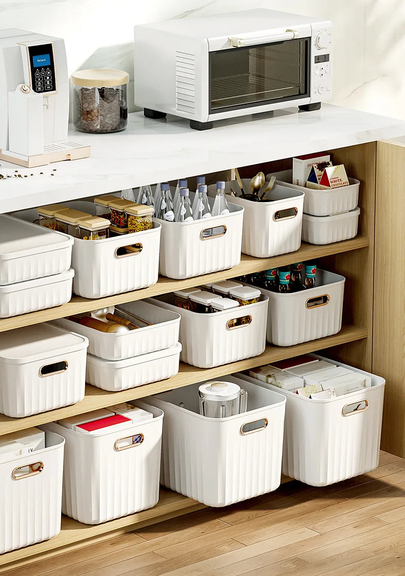 Sundries Storage Boxes with Lid Light Luxury Snacks Toys Storage