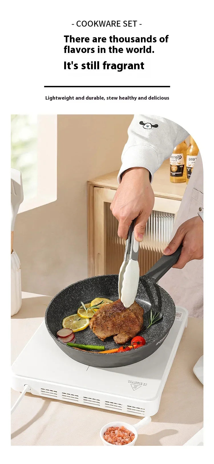 DONNOR Non-stick Pot 12/13/16pcs Cookware Set