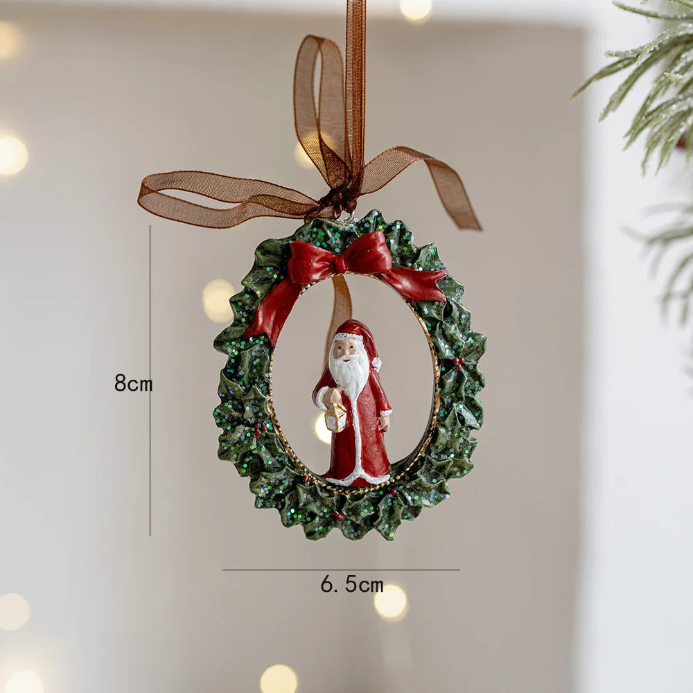 Pendants Creative Christmas Tree Toppers Fashion Santa Claus