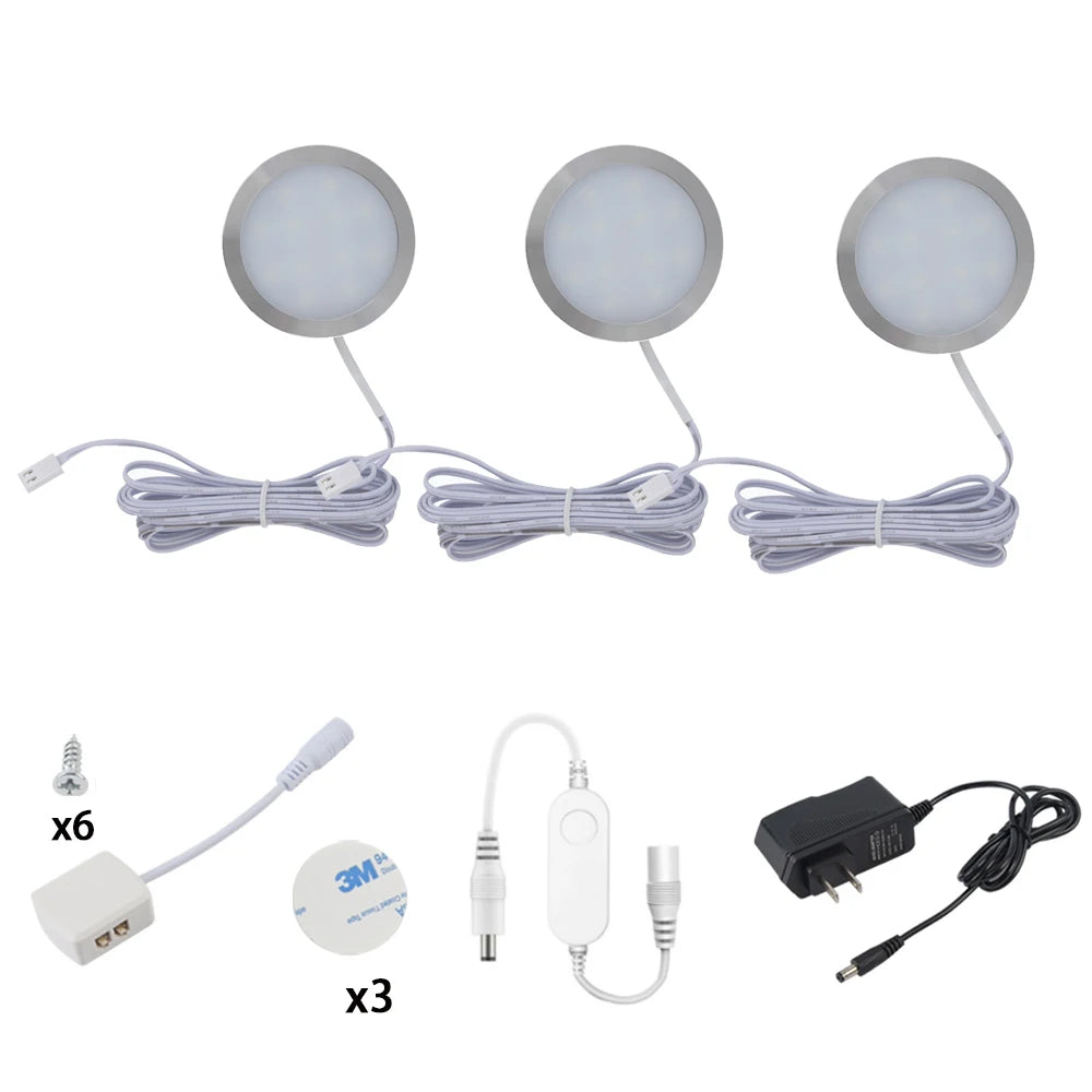 Tuya Zigbee 3.0 Smart LED Under Cabinet Lighting Dimmable Puck Lights Full