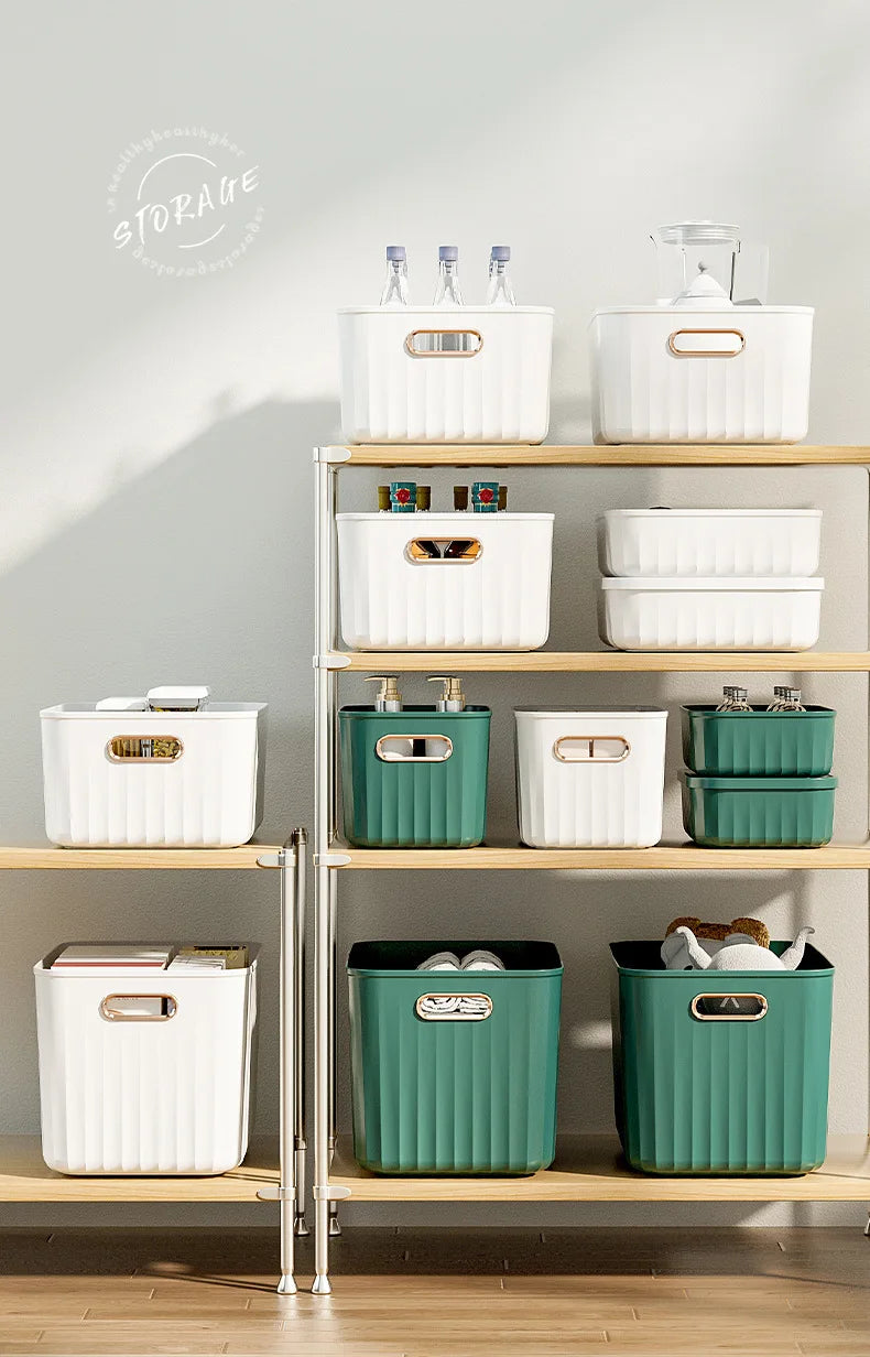 Sundries Storage Boxes with Lid Light Luxury Snacks Toys Storage