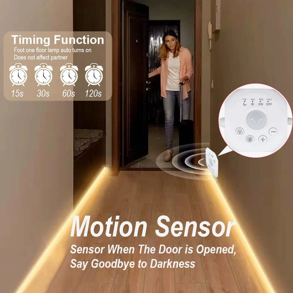 Flowing light strip LED Motion Sensor Light Indoor Under Bed Lights