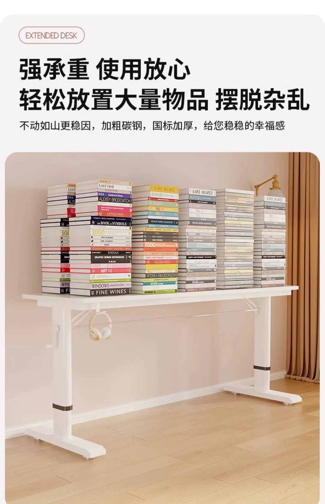 Adjustable Overbed Laptop Desk with Wheels