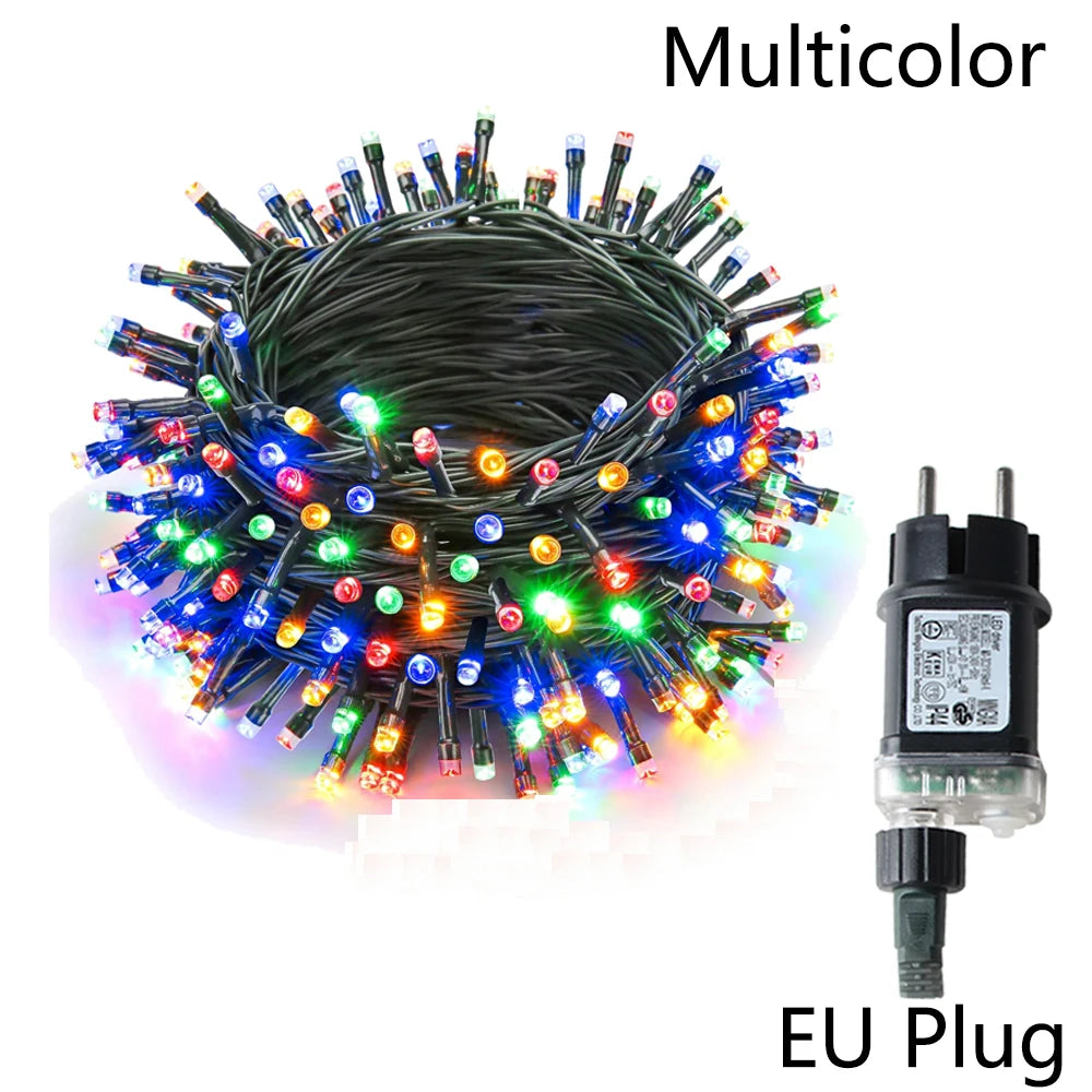 100M 100-800LEDs Outdoor LED Fairy String Lights Christmas Lights