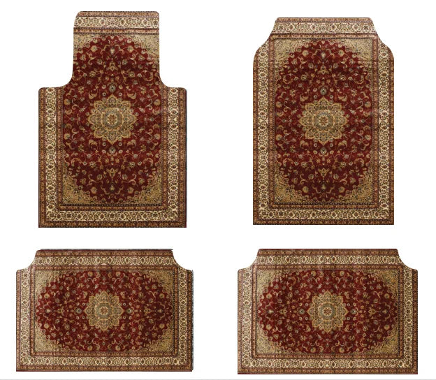 Set of Bohemian Style Floor Mat Universal Size Car Foot Mat