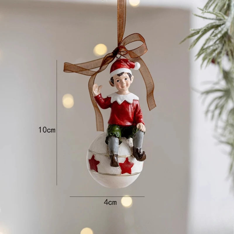 Pendants Creative Christmas Tree Toppers Fashion Santa Claus