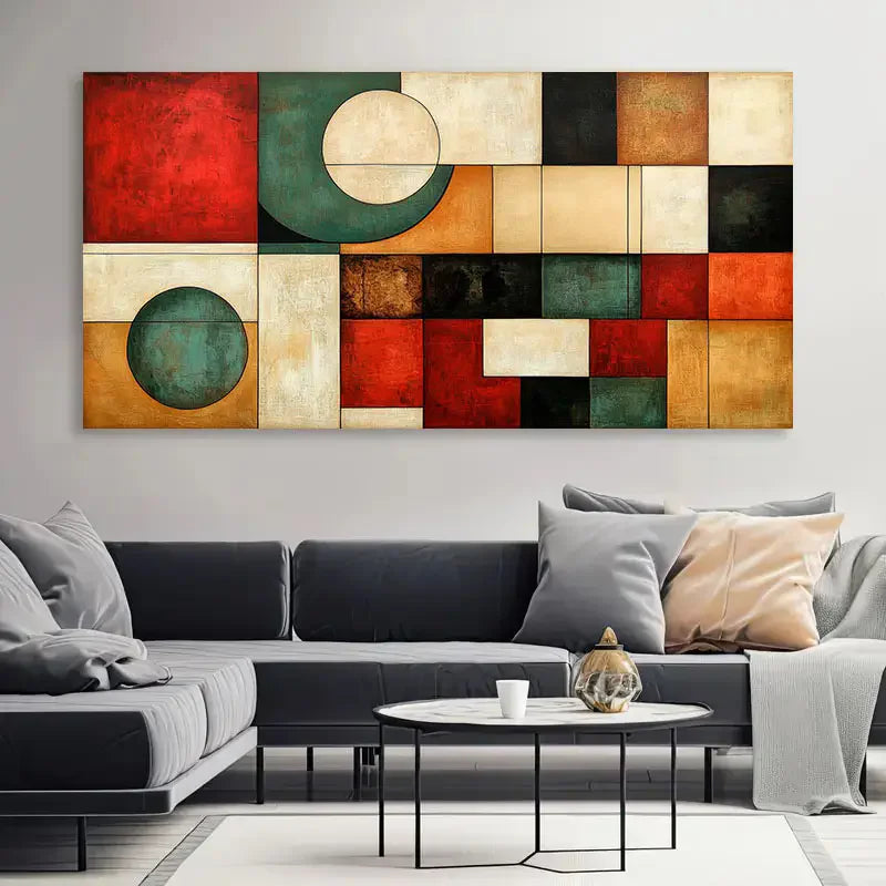 Modern Abstract Colorful Geometry Poster and Prints Canvas Painting Wall Art
