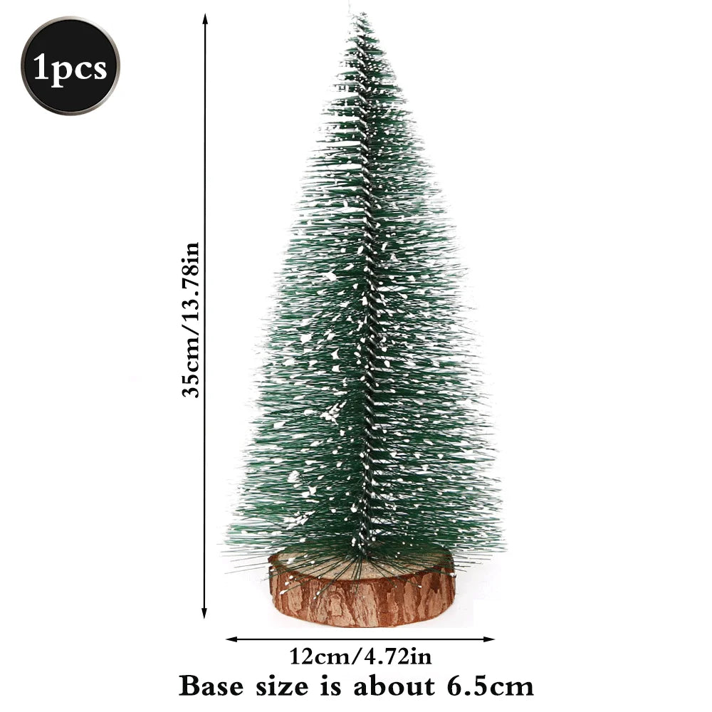 Mini Christmas Tree Bottle Brush Tree Artificial Green Christmas