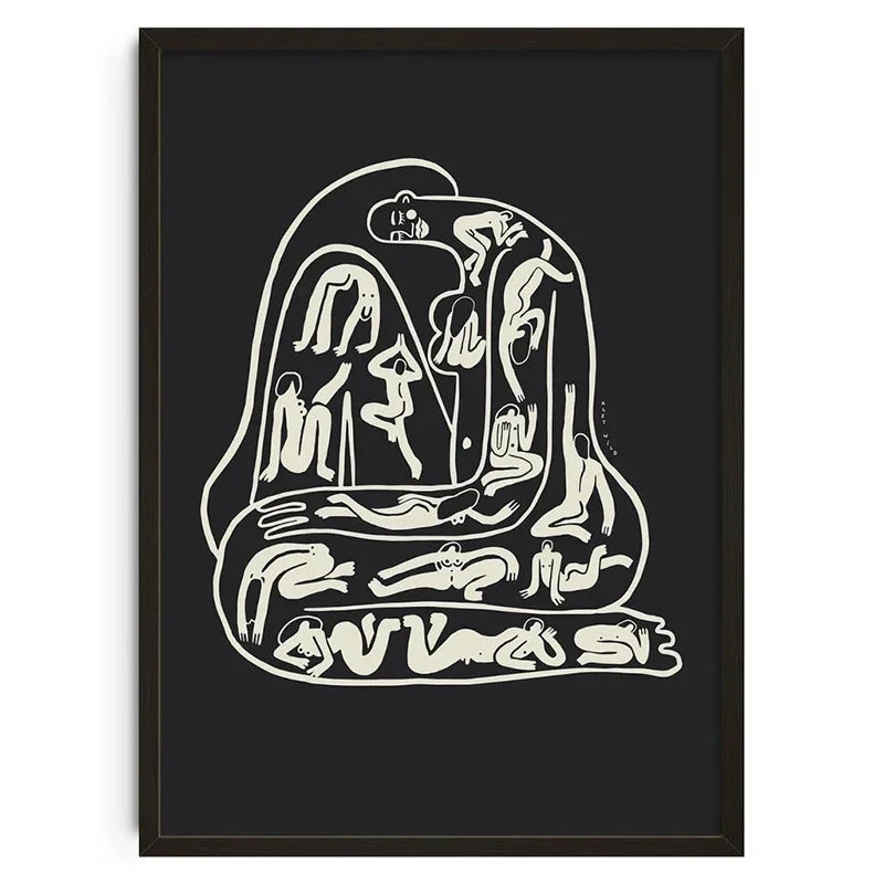 Retro Abstract Nourishing Soul Classic Wall Art