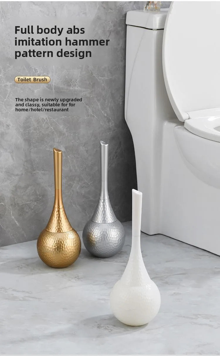 Premium Long Handle Toilet Brush with Holder