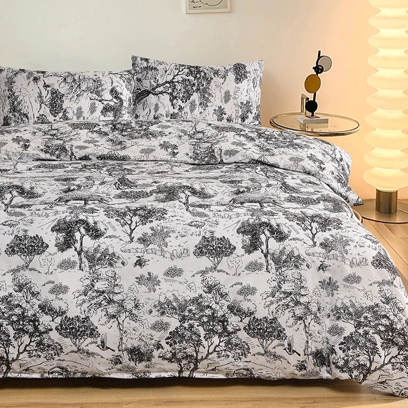 Black Marble Duvet Cover Sets Single/Queen/King Comforter