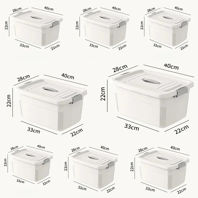 Dustproof Covered Storage Box Durable Large Plastic Storage Box