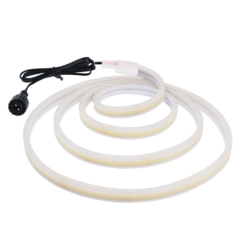 24V LED Neon Light Strip Solar Waterproof 8 Modes 320LEDs/m